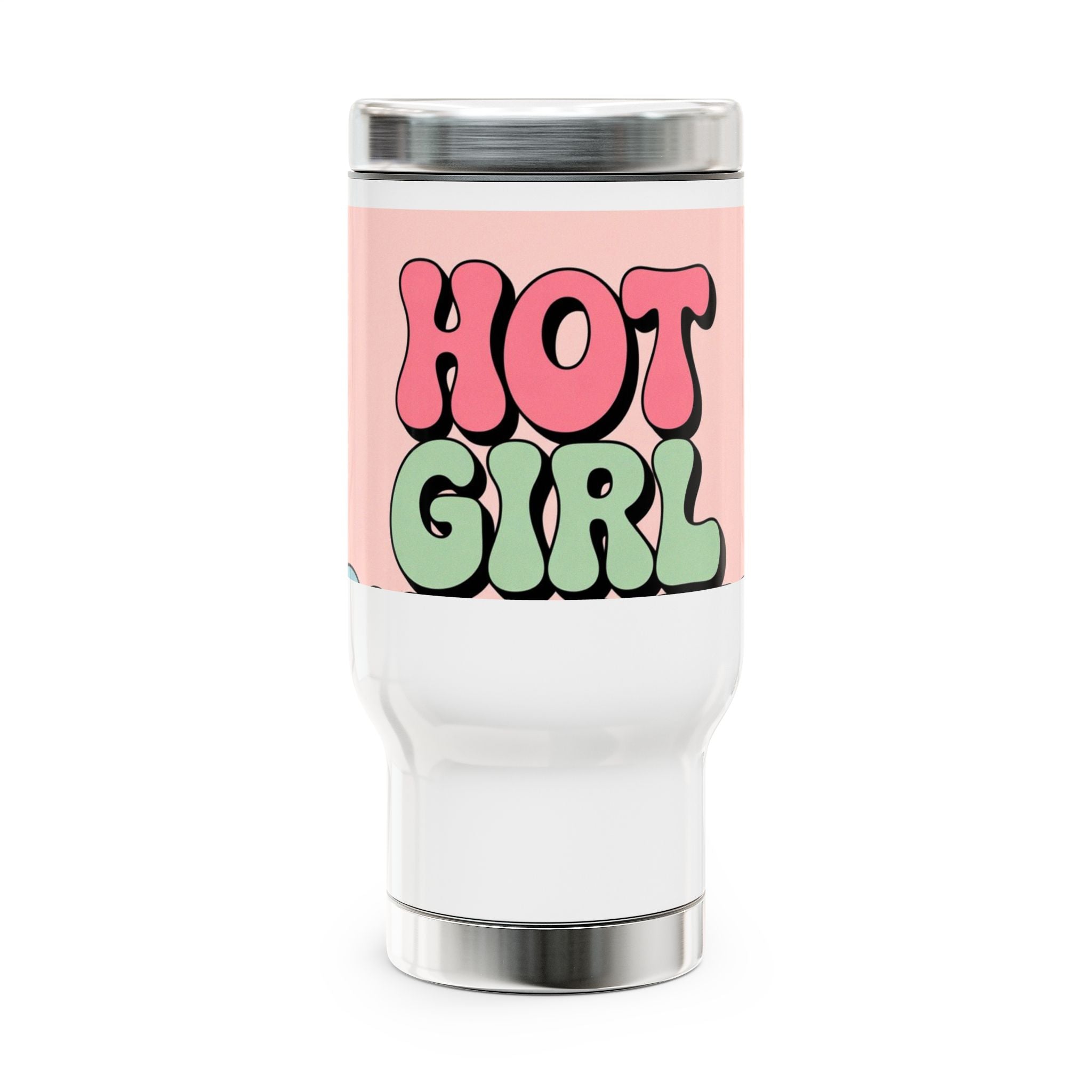 Stainless Steel Travel Mug with Handle, 14oz